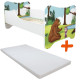 Lit et Matelas - Lit Enfant Masha et Michka - Happy Kitty - 140 x 70 cm