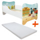 Lit et Matelas - Lit Enfant Thomas et ses amis - Happy Kitty - 140 x 70 cm