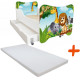 Lit pour enfant modèle jungle avec tiroir de rangement et Matelas - couchage 70 x140 cm