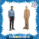 Figurine en carton - Cristiano Ronaldo Avec Une Chemise Bleu - Hauteur 188 cm