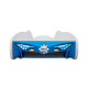 Lit + Matelas - Lit Enfant Police Racing Car - 140 x 70 cm