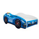 Lit + Matelas - Lit Enfant Police Racing Car - 140 x 70 cm