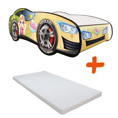 Lit et Matelas - Lit Enfant Vanessa - Racing Car Girl - 160 x 80 cm