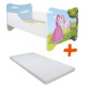 Lit et Matelas - Lit Enfant Princesse et son Cheval - Happy Kitty - 140 x 70 cm