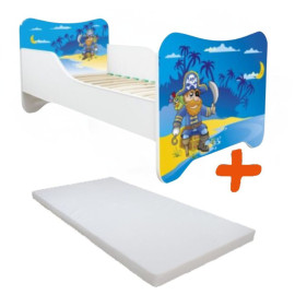 Lit et Matelas - Lit Enfant Pirates - Happy Kitty - 160 x 80 cm