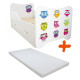 Lit pour enfant modèle hiboux avec tiroir de rangement et Matelas - couchage 70 x140 cm