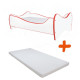 Lit et Matelas - Lit Enfant Blanc et Rouge -