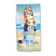 Serviette De Plage - Bluey & Bingo Au Bord De La Plage - 70x140 cm