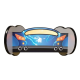 Lit et Matelas - Lit Enfant - Racing Car Hero Led Voiture Sonic - 160x80 cm