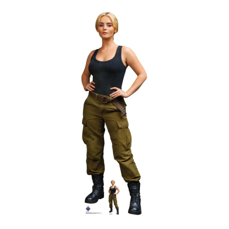 Figurine en carton - Ruby Sunday - Combat Mille Gibson - Haut 167 cm