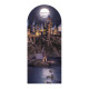 Figurine en carton Backdrop – Poudlard Dans La Nuit - Haut 185 cm