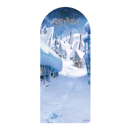 Figurine en carton Backdrop – Poudlard Dans La Neige - Haut 185 cm