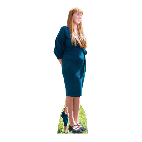 Figurine en carton - Angela Rayner En Robe Verte - Haut 169 cm