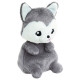 Peluche chien Alaska le Husky vue de côté