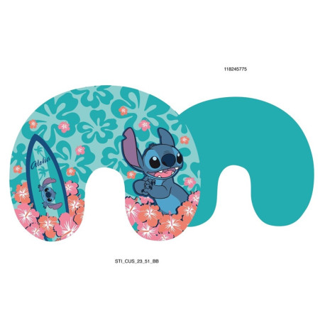 Coussin Tour de Cou - Disney Stitch Avec Une Planche De Surf