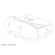 Lit et Matelas - Lit Enfant - Racing Car Hero Led Voiture Sonic - 160x80 cm 