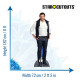 Figurine en carton Patrick Bruel décontracté - Haut 182 cm