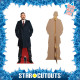 Figurine en carton taille reelle Tom Hardy long manteau noir Hauteur 177 cm