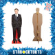 Figurine en carton taille reelle Leonardo DiCaprio (costume noir) 183cm