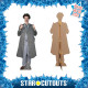 Figurine en carton Borat en costume et double pouce ! 191 cm