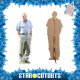 Figurine en carton taille reelle David Attenborough 178cm