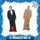 Figurine en carton taille reelle Costume et nœud papillon noirs Channing Tatum 185cm