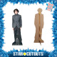 Figurine en carton taille réelle Finn Wolfhard en costume gris Hauteur 173 cm