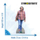 Figurine en carton taille reelle James May 182cm