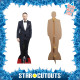 Figurine en carton taille reelle Costume Ryan Reynolds Noir et Blanc (Noeud Papillon) 188cm