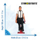 Figurine en carton taille reelle Louis Smith 180 cm