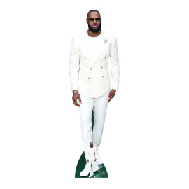 Figurine en carton LeBron James Joueur de basket américain - Haut 197 cm