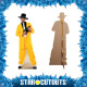 Figurine en carton Gangster (en costume jaune) hauteur 180 cm