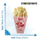 Figurine en carton Pop corn hauteur 150 cm