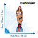 Figurine en carton Nikki Bella AKA Stephanie Nicole Garcia-Colace 169 cm