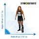 Figurine en carton Becky Lynch Shorts alias Rebecca Quin WWE hauteur 169 cm