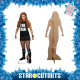 Figurine en carton Becky Lynch Shorts alias Rebecca Quin WWE hauteur 169 cm