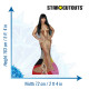 Figurine en carton taille reelle Nicky Minaj (robe d'or) 158cm