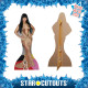 Figurine en carton taille reelle Nicky Minaj (robe d'or) 158cm