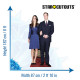 Figurine en carton Prince William et Miss Middleton 182 cm