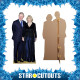 Figurine en carton Prince Charles et Camila 166 cm