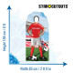 Figurine en carton Angleterre Football 188 cm