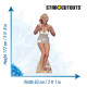 Figurine en carton Marilyn Monroe - Maillot de bain blanc 172 cm