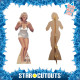 Figurine en carton Marilyn Monroe - Maillot de bain blanc 172 cm