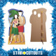 Figurine en carton Passe tête Hawaiiens Couple 190 cm