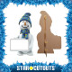 Figurine en carton Bonhomme de neige Noël 183 cm