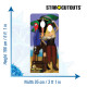 Figurine en carton Passe tête Pirate Couple 186 cm