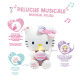 Peluche Hello Kitty intéractive Anniversaire chanson bougie et rires - Haut 26 cm