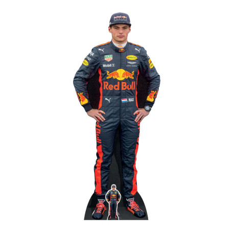 Figurine en carton Max Verstappen Pilote Formule 1 - Haut 177 cm