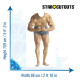 Figurine en carton Muscle Man 180 cm