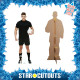 Figurine en carton Joueur de rugby en noir 188 cm